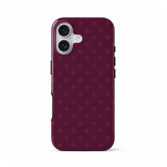 Burgundy Dots